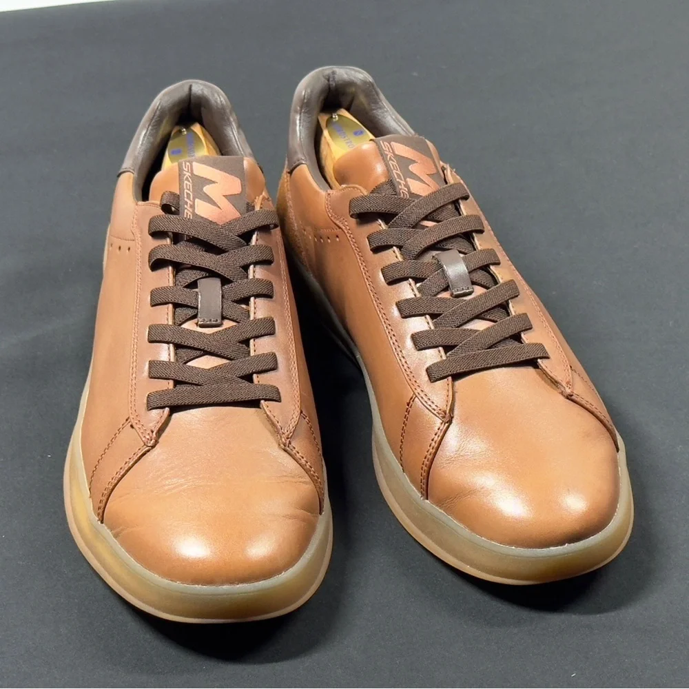 Mark Nason Men's Brown Leather Sneakers - Picture 5 of 6